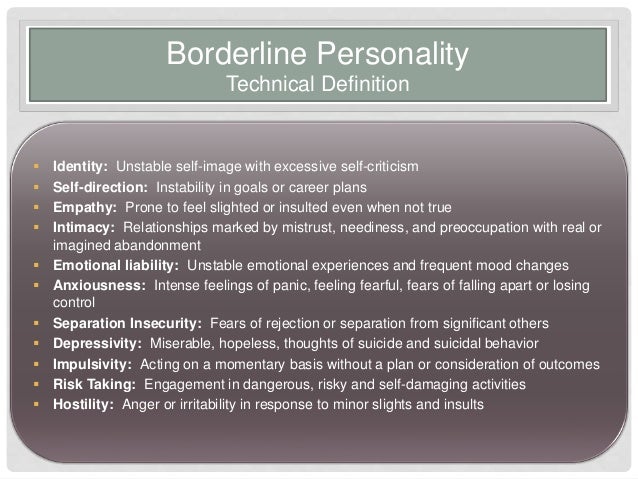 Non confrontational personality disorder